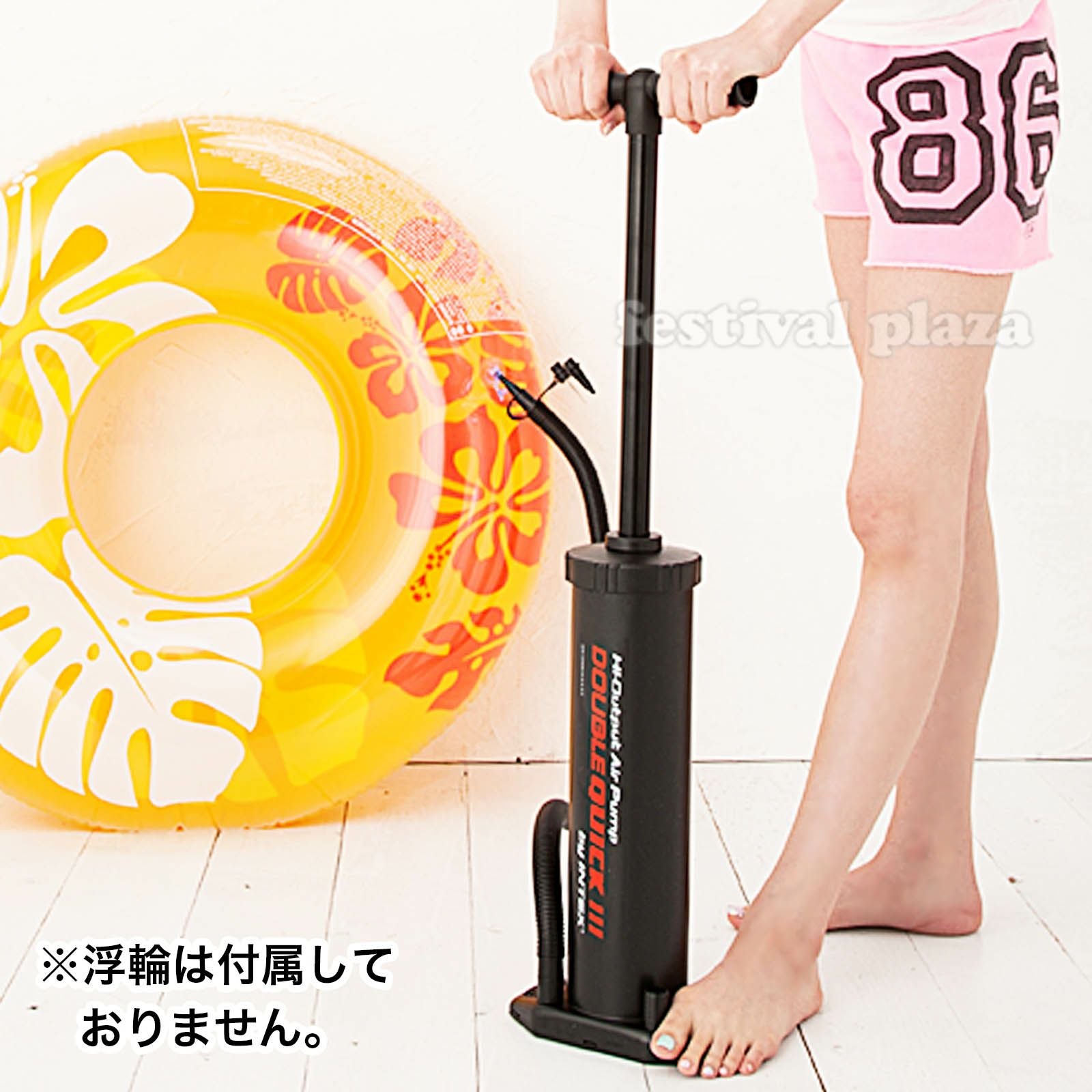 インテックス 空気入れ ダブルクイックIIIハンドポンプ 68615 48cm